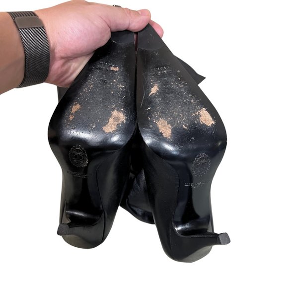 Les Tropeziennes Leather Boots 4" Heels (Italian) • Black • EU 36 - Picture 11 of 14